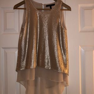 BCBCMaxAzria sleeveless sequined top.